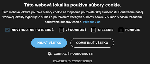 Cookie lišta