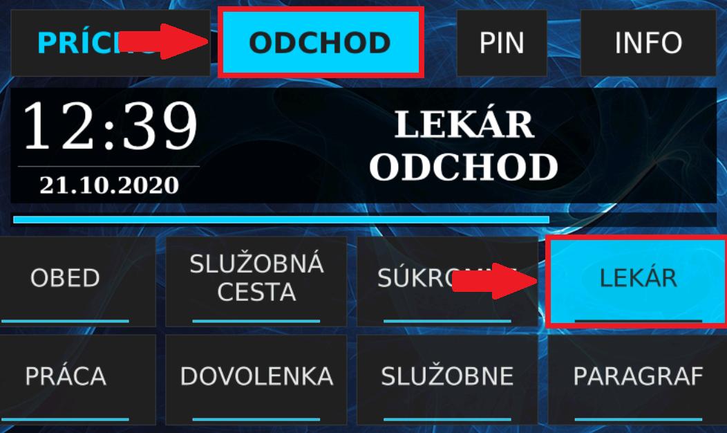 Lekár - Odchod na termináli STL.one