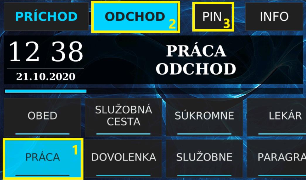 Práca - Odchod na termináli STL.one