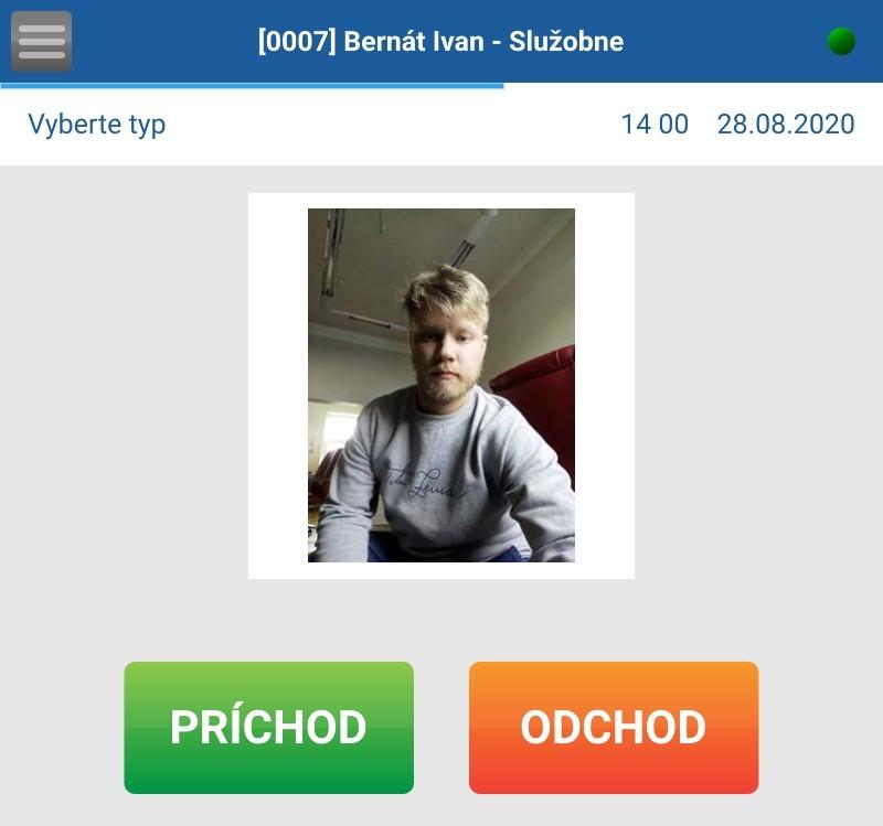 Výber typu prístupu na tablete