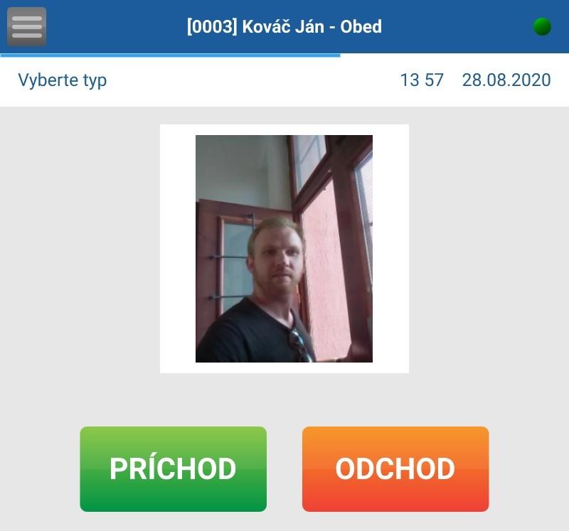 Informačné okno v tablete