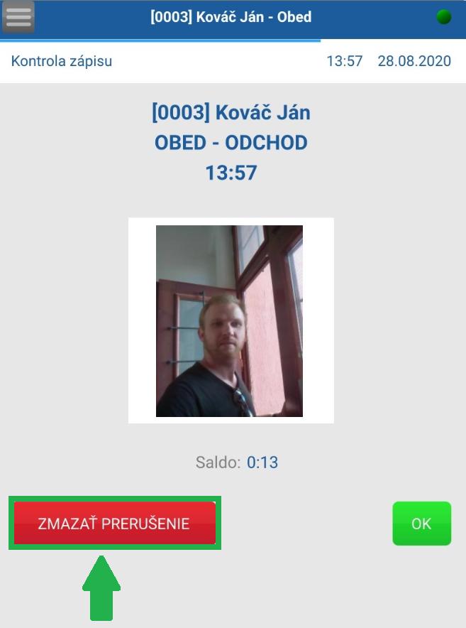 Oprava zápisu na tablete