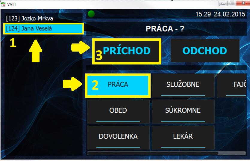 Zadanie prístupu na VATT