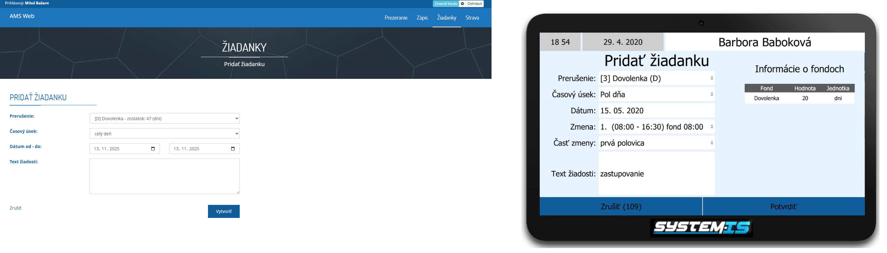AMS WEB - Žiadanky