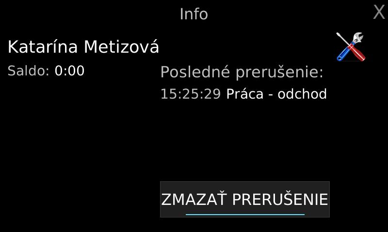 info obrazovka STL.one