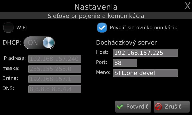 Sieťové pripojenie a komunikácia STL.one