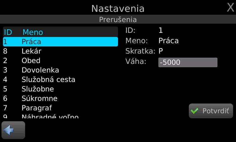 Nastavenie prerušení STL.one