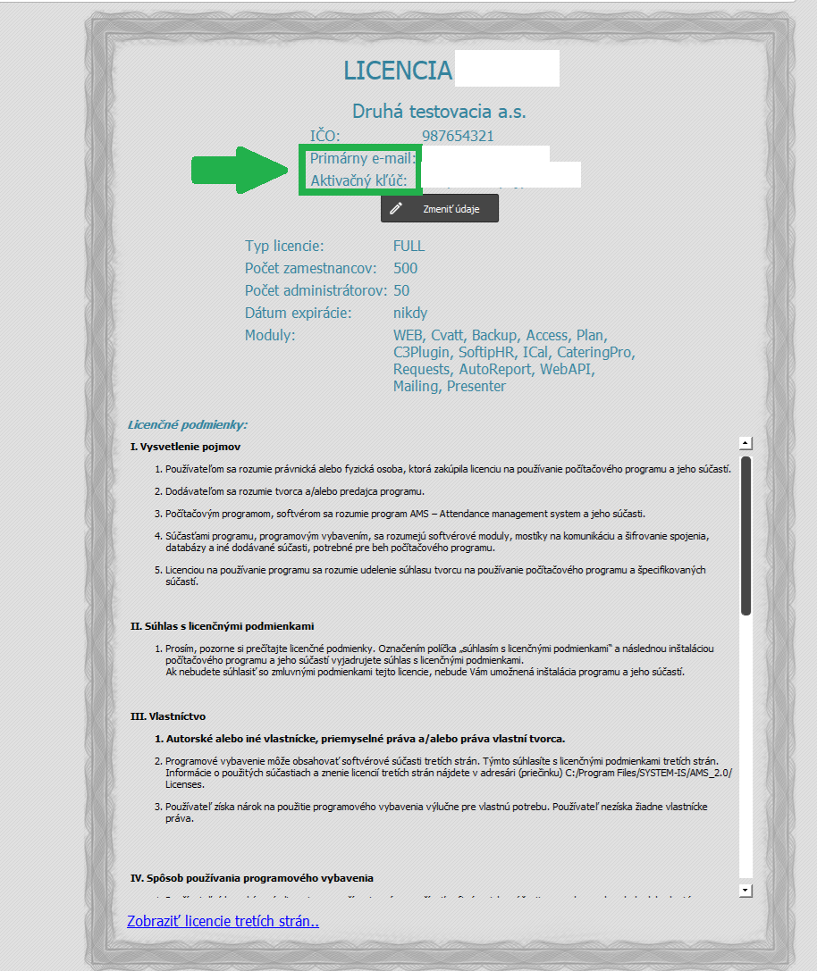 Základná obrazovka STL.one