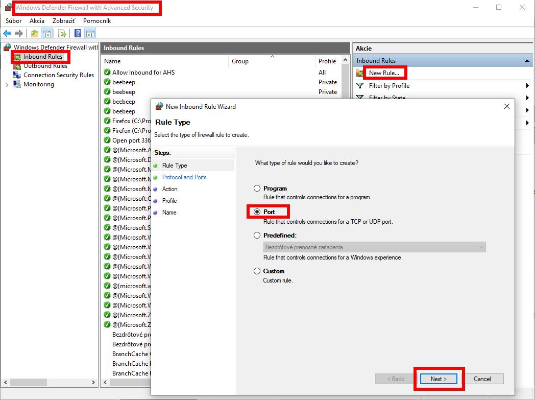 Windows defender - New rule