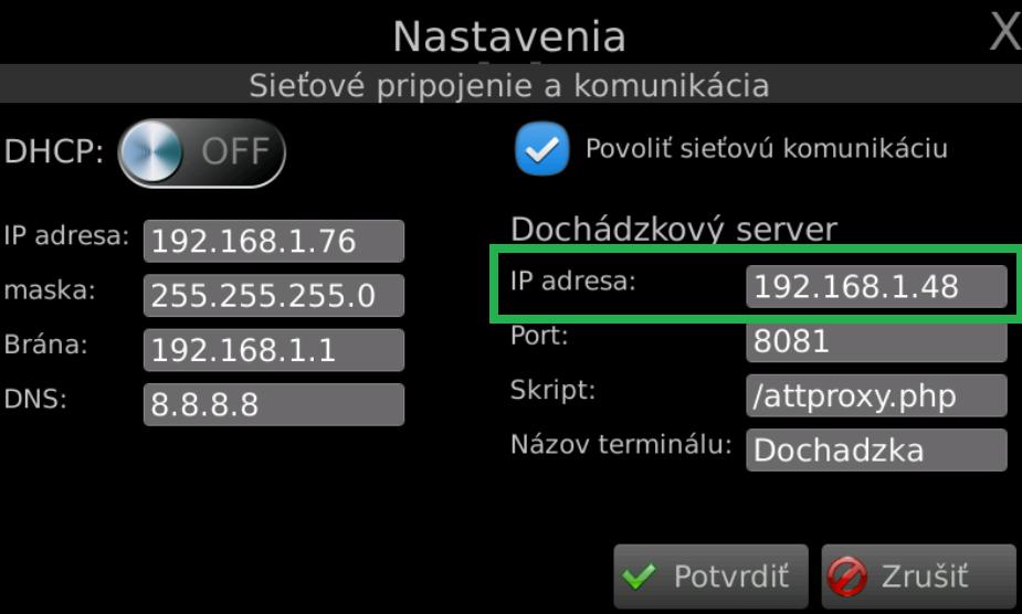 STL.one - Zmena IP adresy servera