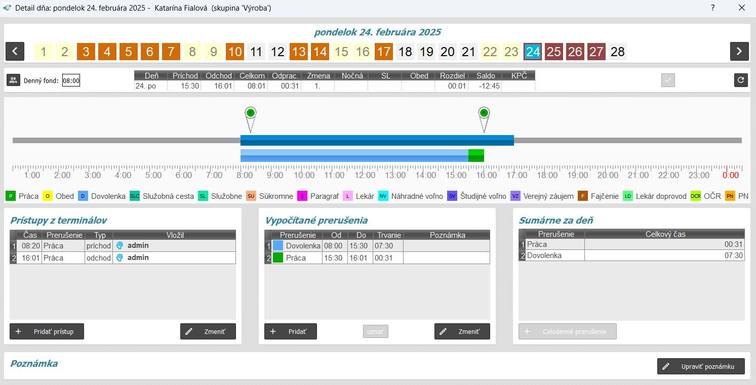 Pokračujúca dovolenka pri neskorom príchode