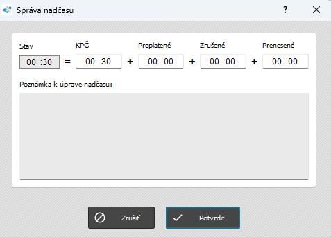 Karta Dochádzka-Mesačný prehľad