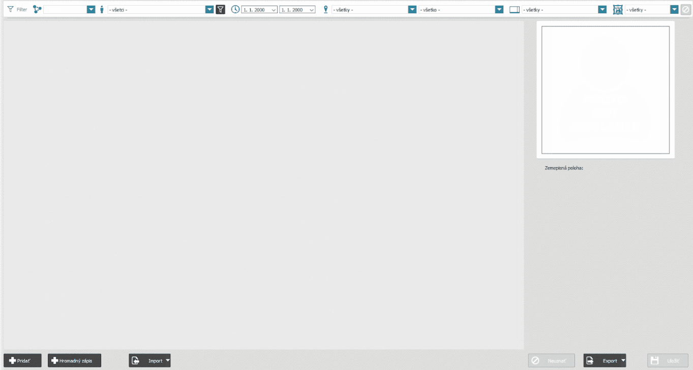 Modul Prístupy - kontrola fotografií