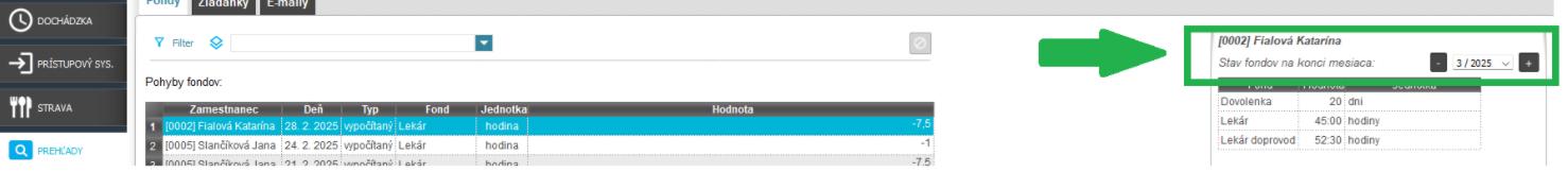 Prehľady - Fondy - export fondov do xls - výstupný súbor