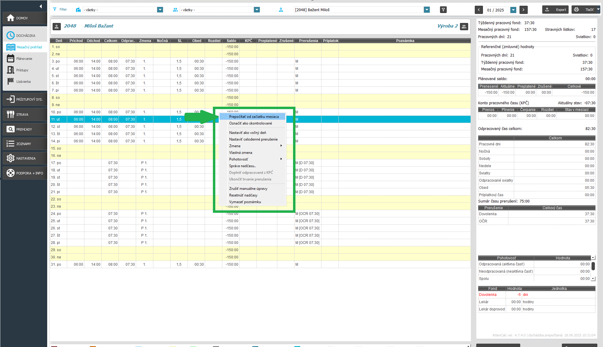 Prehľady - Fondy - filter dátumu
