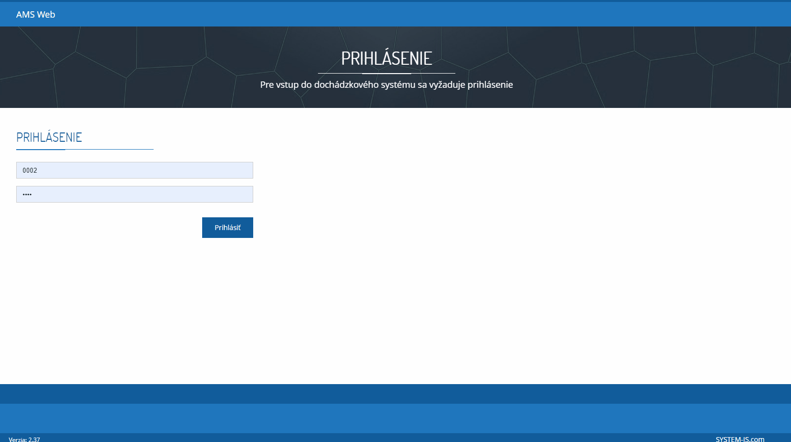 Zadanie žiadanky zamestnancom cez AMS WEB