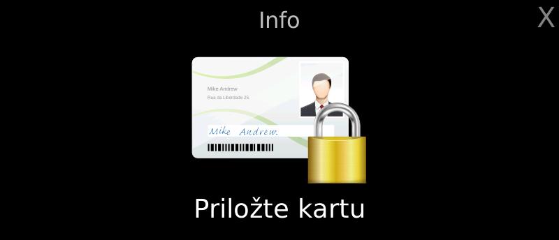 Priložte kartu administrátora