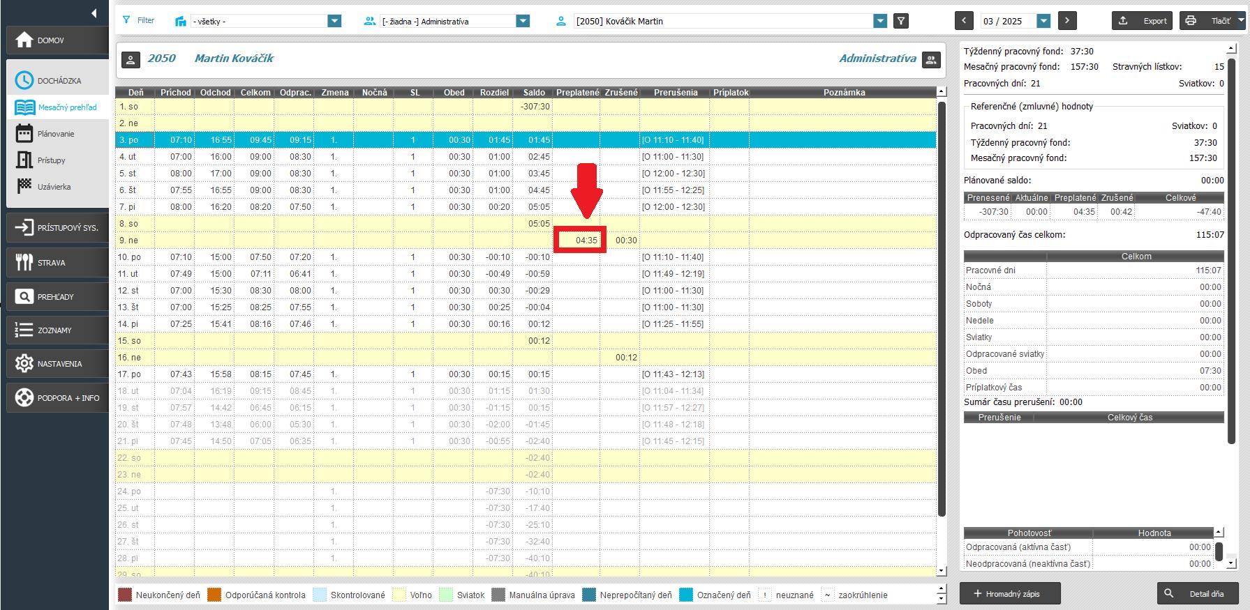 Neuznať pvých..v týždni - nastavenie v skupine