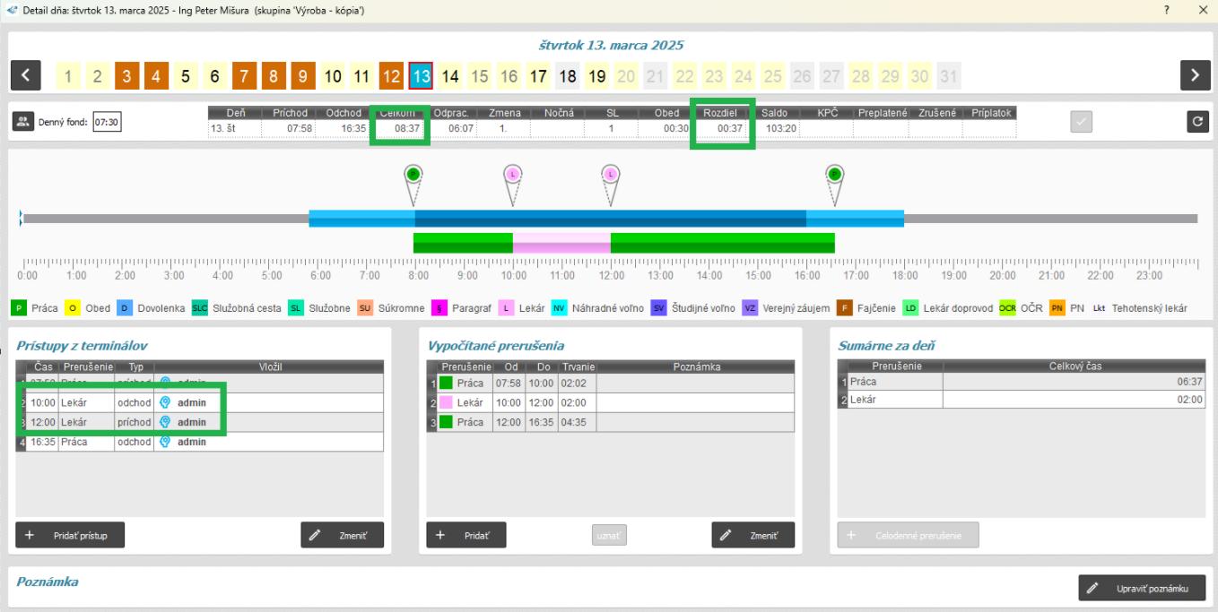 Atribút nahrádza saldo označený