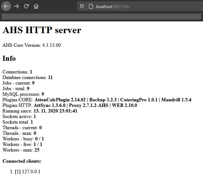 Hlásenie o stave portu