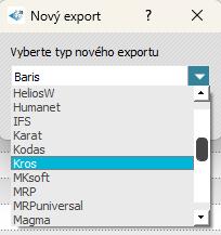 Exportné mostíky - pridať export - vytvorenie nového mostíka