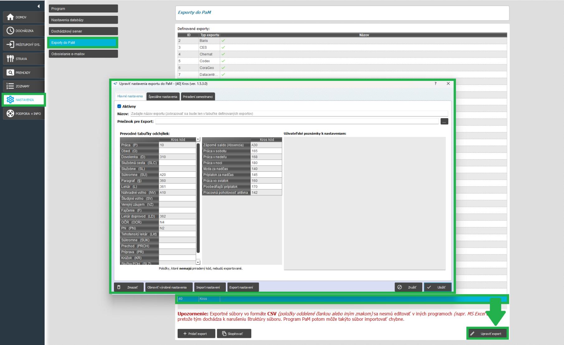 Úprava exportného mostíka